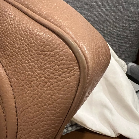 Gucci Soho Disco Crossbody Bag Beige Leather w/bonus twilly - Picture 7 of 16